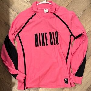 Nike Air Pink and Black Long Sleeve Top
